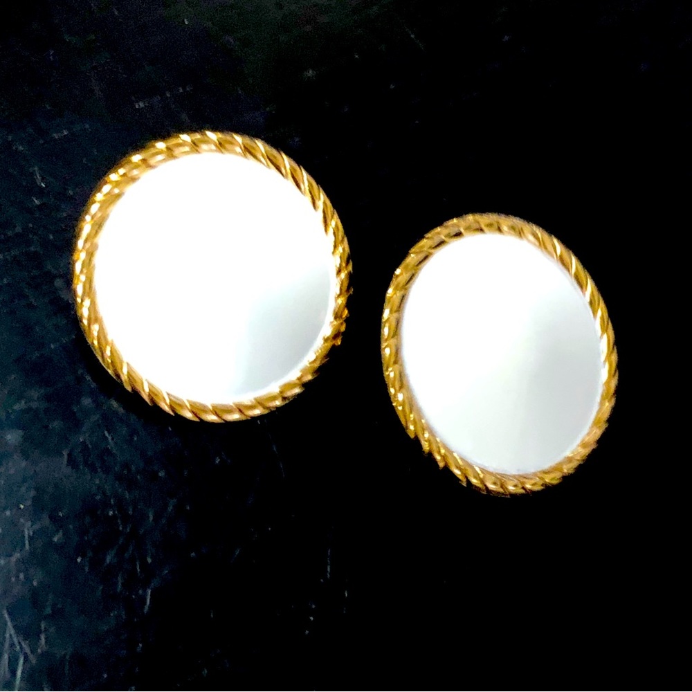 Napier vintage earrings. Just over 1” each in size.